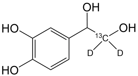 3,4-Dihydroxyphenyl glycol D2 13C (M+3)