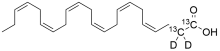 Docosahexenoic acid 13C2 D2 - (DHA M+4)